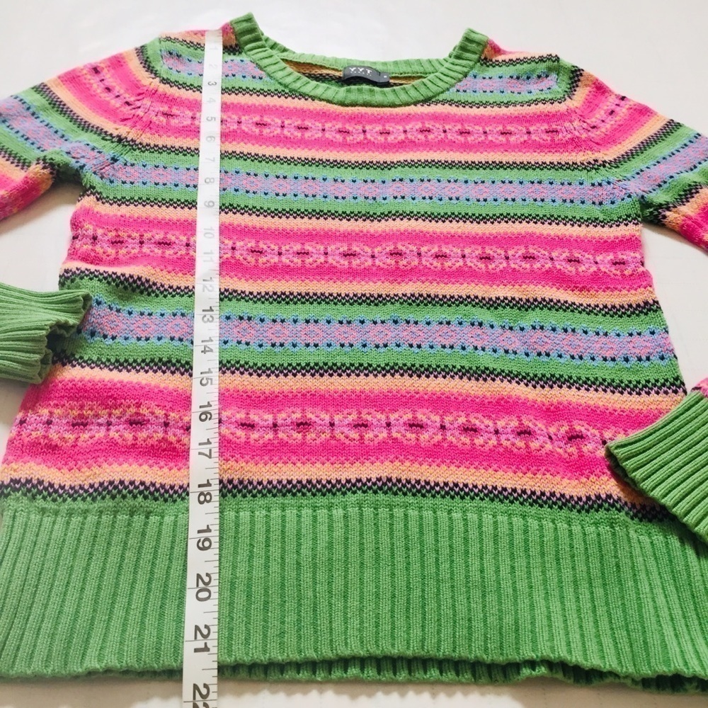 Vintage Holidays Multi color knit sweater Size S - Picture 6 of 8